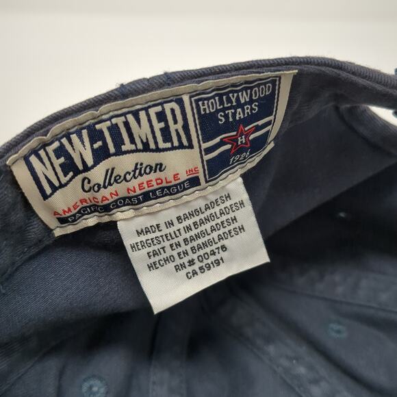 Hollywood Stars Snapback Cap Blue One Size Adjustable Embroidered New Timer - Picture 10 of 11